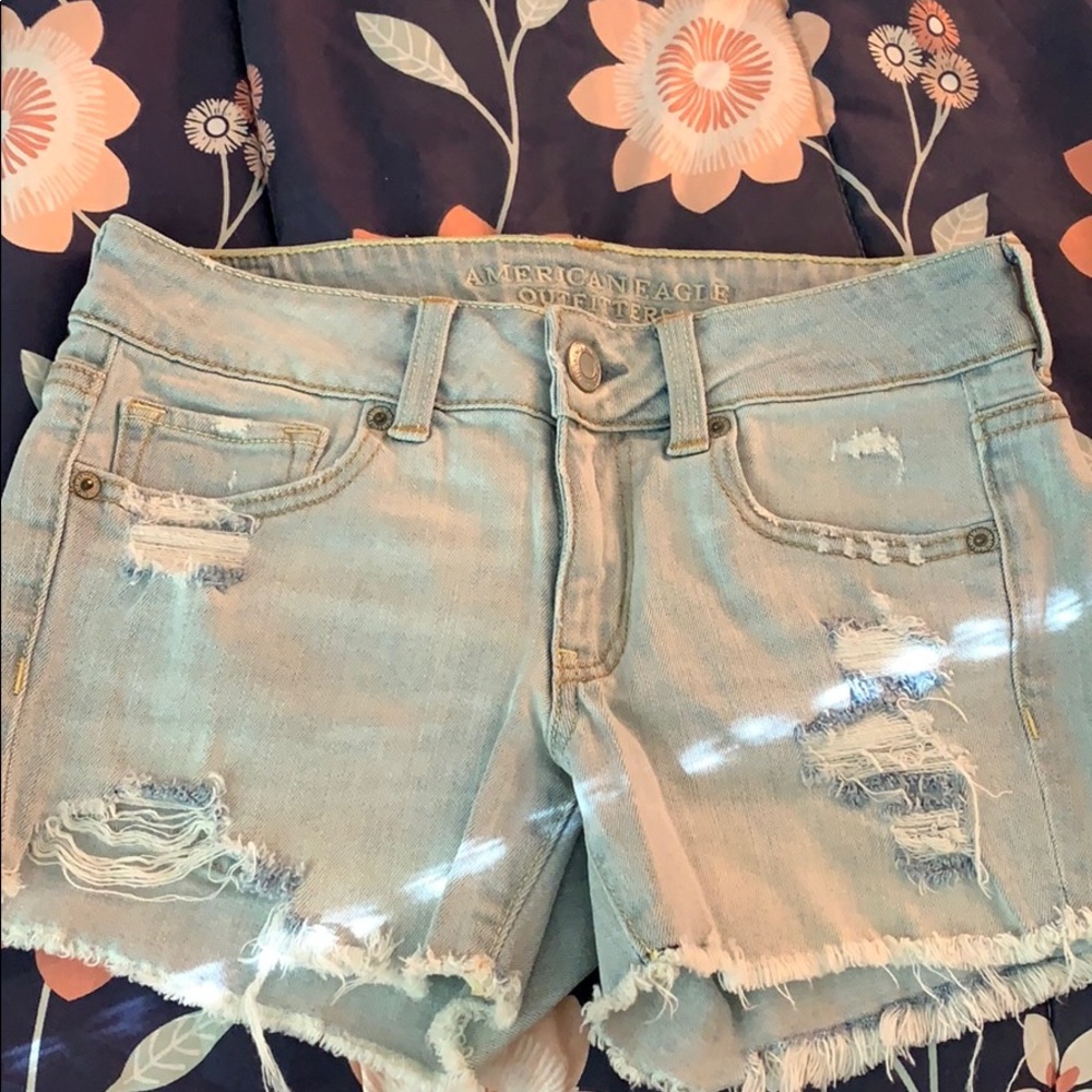 Denim jean shorts